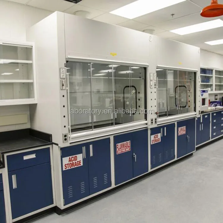 Hot Sale Laminar Flow Cabinet Ductless PP Fume Hoods Resistant to Acid Alkali Anti-Corrosion for Laboratory