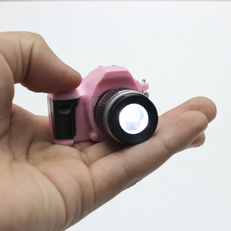 LED multicolor SLR camera model key chain photography enthusiast souvenir gift