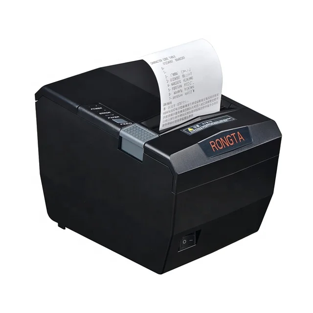 80mm Thermal Receipt POS Printer 250mm/s High Speed QR Code Printer for Android Windows iOS Device