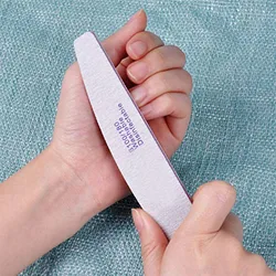 professional half moon zebra nail file emery board nail file
