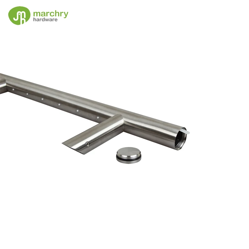New style big glass door stainless steel entrance LED door pull  handle