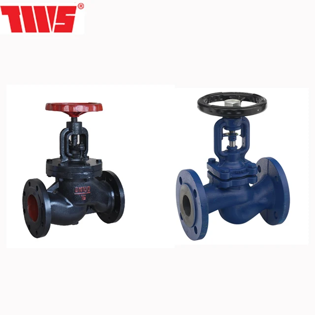 Steam Globe Valve DN50 Bellow Seal Type Cast Iron TWS Manual Valve Oil & Refineries /water /steam /ndustry 3 Years EN 1074