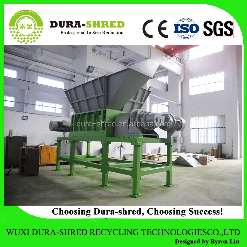 Double shaft shredder Best !!!Dura-shred American Standard recycled tires rubber powder price