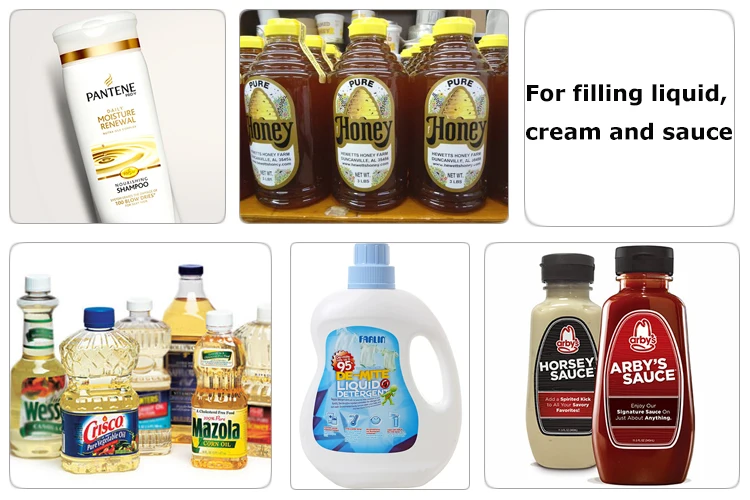 machinery industry equipment automatic manufacturers Servo motor control automatic canning bottle Detergent  filling machine