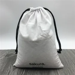 Wholesale Calico Cotton Muslin Drawstring Bag With Logo
