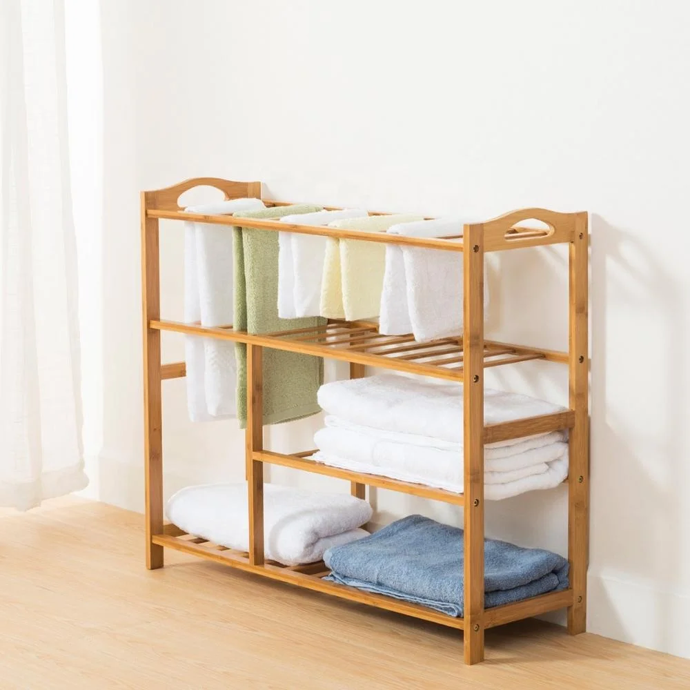 4-Tier Shoe Rack 10-13 Pairs Entryway Shoe Shelf Storage Organizer Sturdy And Durable Easy Installation-bamboo shoe frame