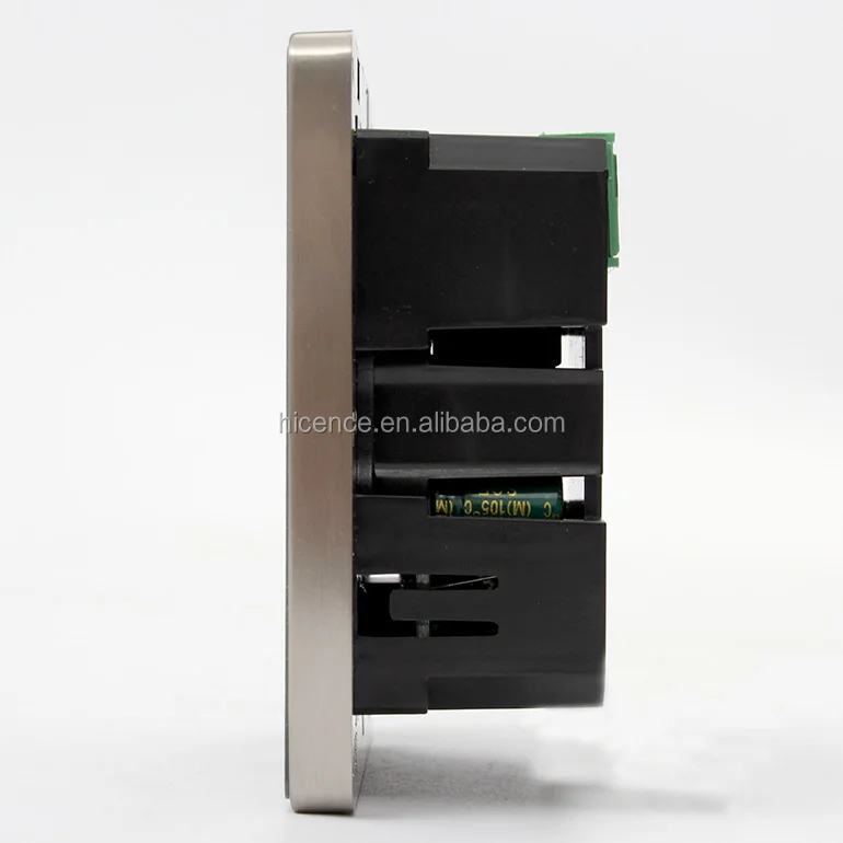 Tempered Glass Touch Panel Zinc Alloy Frame DND MUR Indoor Control Switch with hidden ring bell switch smart