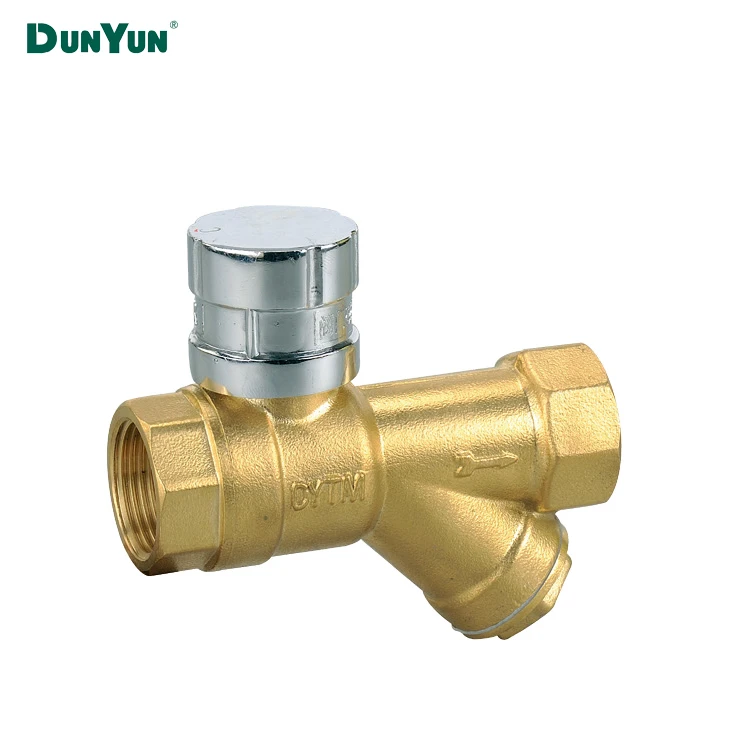 Brass Filter Y Strainer  magnetic Lockable Ball Valve with handle Key