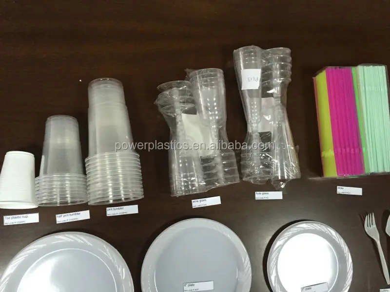 Luxury Casual Disposable Plastic Tableware Sets