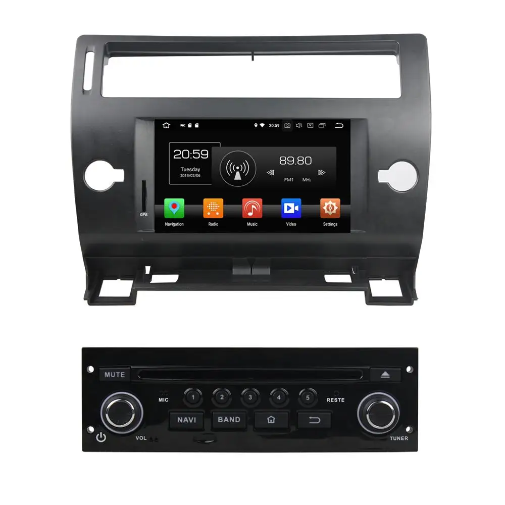 KD-7247 Android Car Video player for CITROEN C4 2005-2011 Klyde touch Screen GPS with Radio support wireless carplay and auto