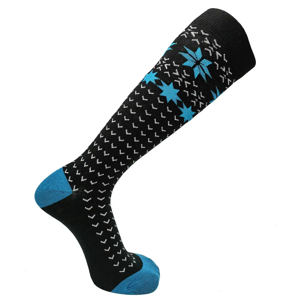 High quality multi color fashion light weight wool ski socks for men