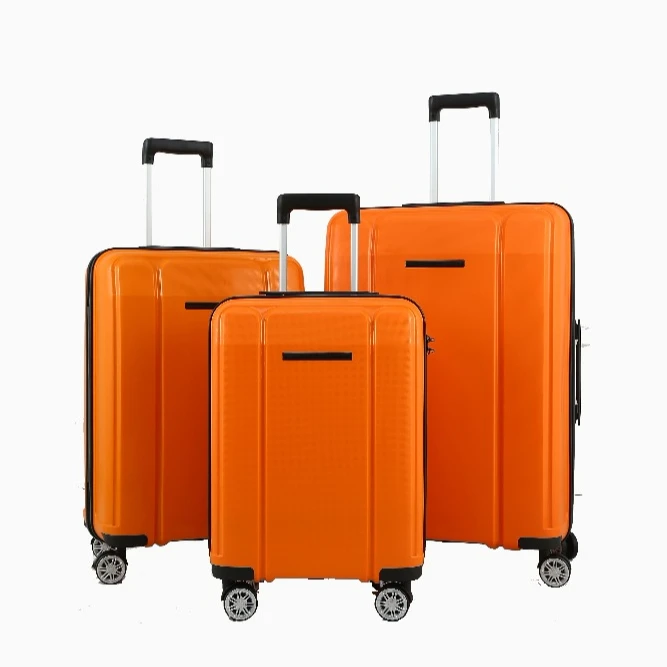 
Taizhou good quality PP luggage Spinner Trolley Expandable suitcase decorative travel 