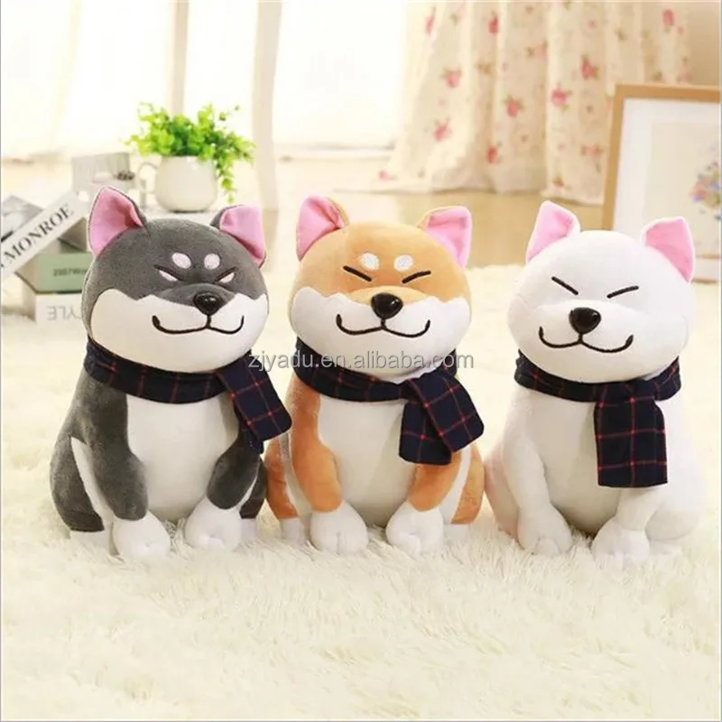 Japan Shiba Inu standing animal dog plush puppy realistic kawaii Akita Inu dog toy doll