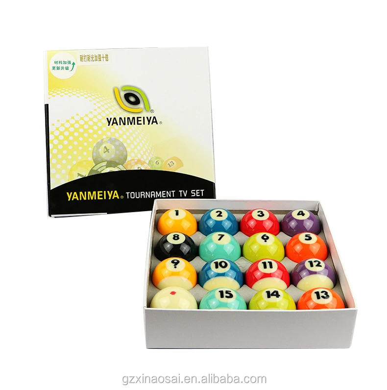 Pool Accessories 2 1/4 Inch 8A Grade TV Billiards 8 Balls