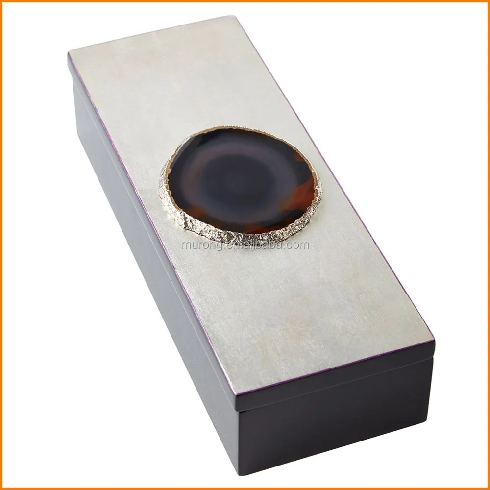 Unique lacquered wood boxes for trinket