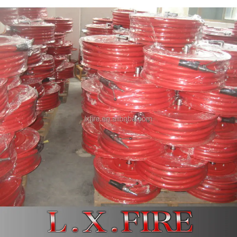 Cheap Price Double Door Hose Reel And Fire Extinguisher Cabinet RED 1' x 30m Fire Hose Reel Cabinet