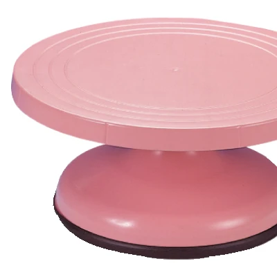 ABS Plastic Colorful Revolving Cake Stand For Home Use