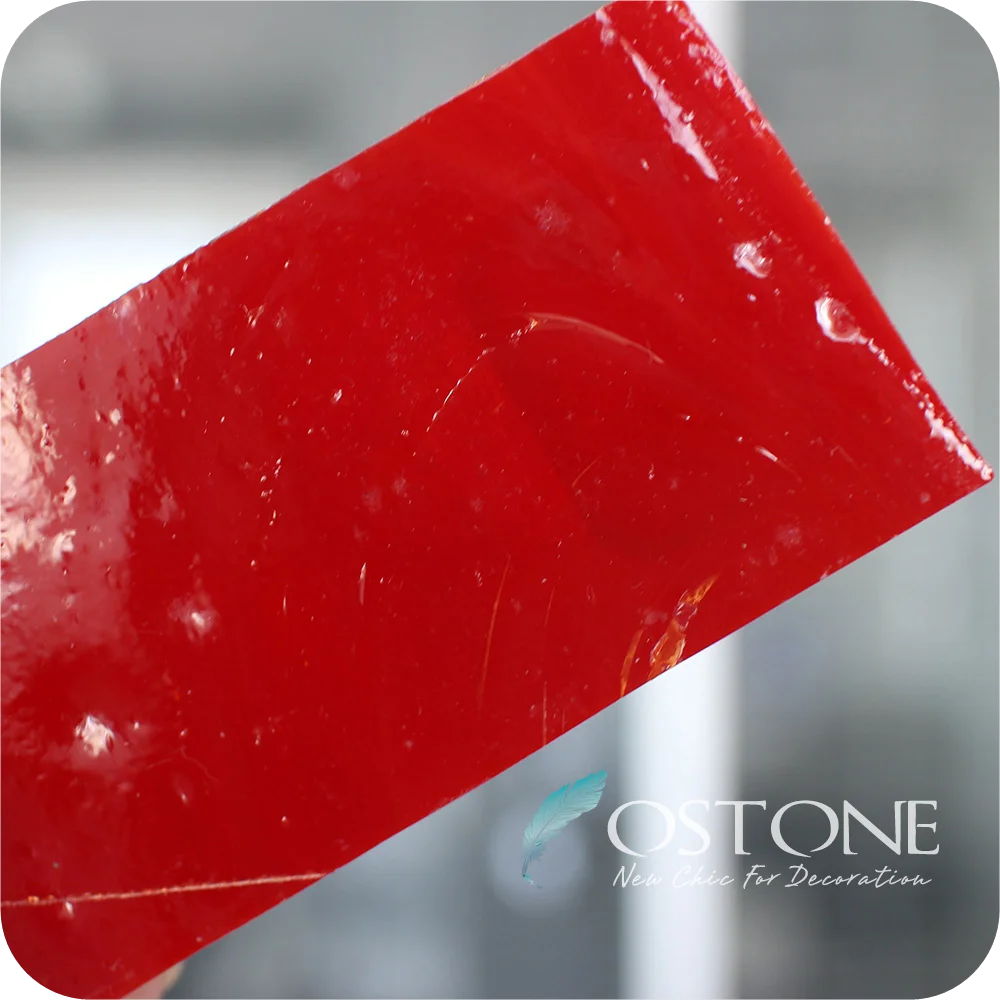 Cheap Sale Wholesale Church Cathedral Red Glass Tile Kitchen Backsplash