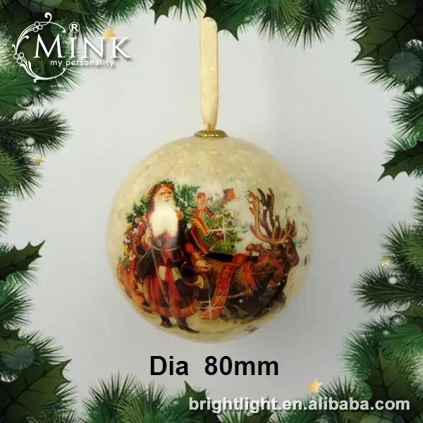 
Custom colorful styrofoam Xmas hanging tree ornaments Christmas ball 