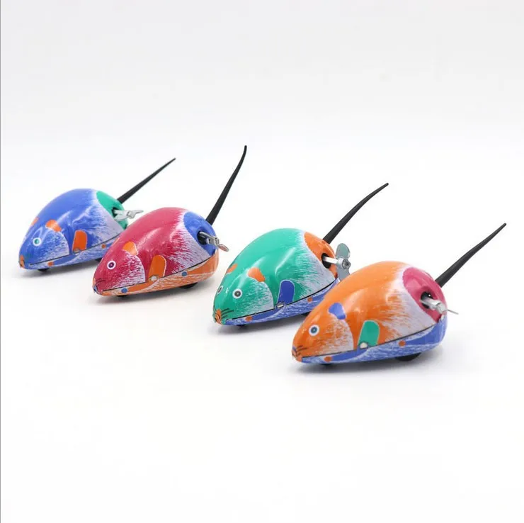 vintage tin toys Clockwork Wind Up Mouse toy for kids