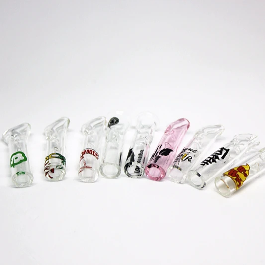 Best selling customize rolling paper tip glass filter tip smoking pipe