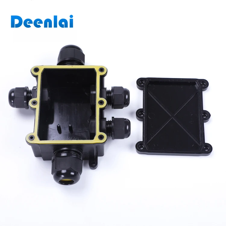 5 way IP68 small waterproof cable junction box with direct connectors for underwater lights