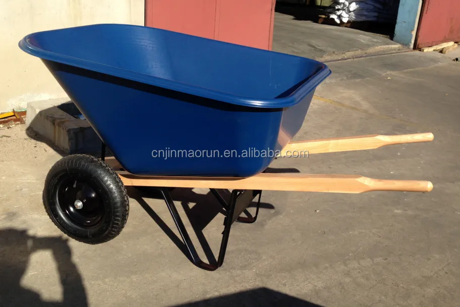 Большая объемная двухколесная сверхпрочная тачка WH9600