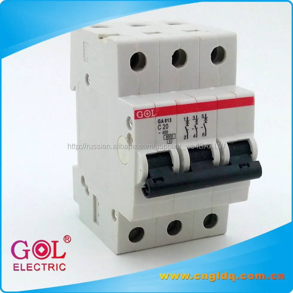 3 P 6 до 63A 230 В миниатюрный автоматический выключатель смолы бакелит SH201L MCB