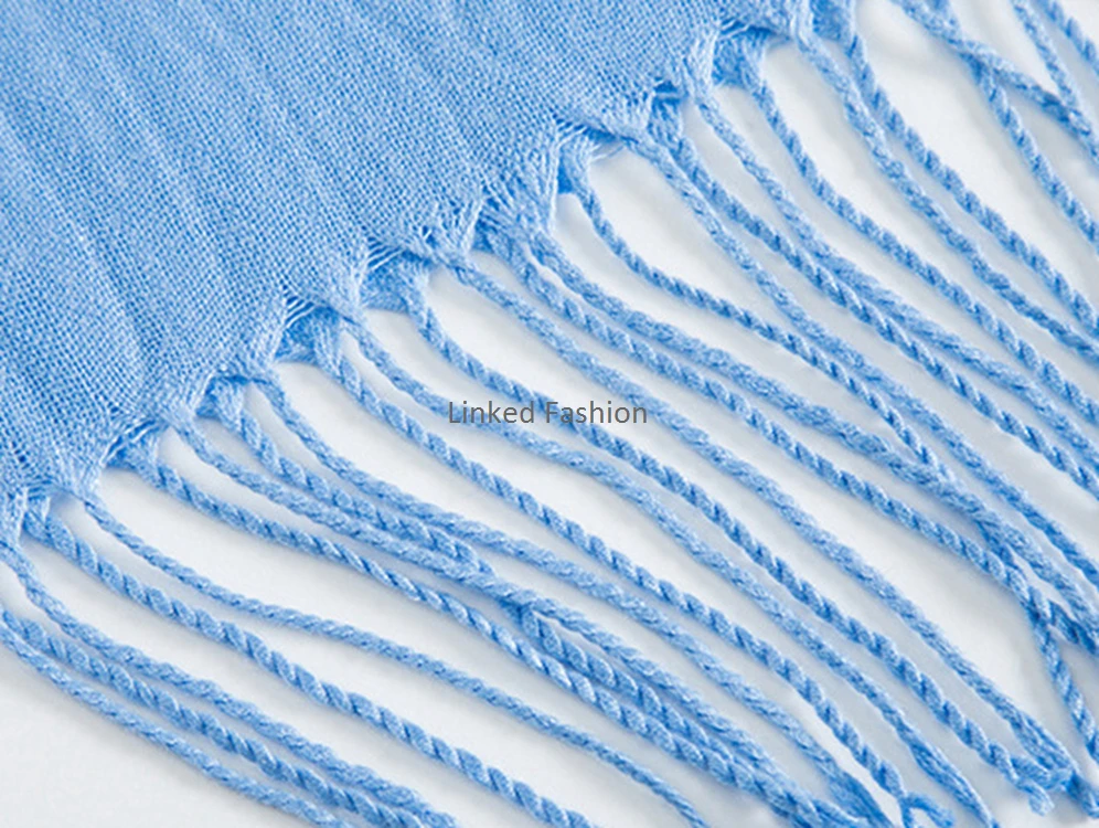 2019 New Women Cashmere Solid Beach Scarf Spring /Summer Thin Pashmina Shawls and Wrap Female Foulard Hijab Stoles