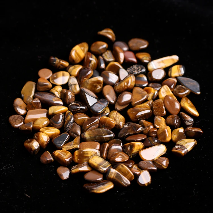 Wholesale Natural Tumbled Stone Tiger Eye Quartz Crystal Gravel Healing