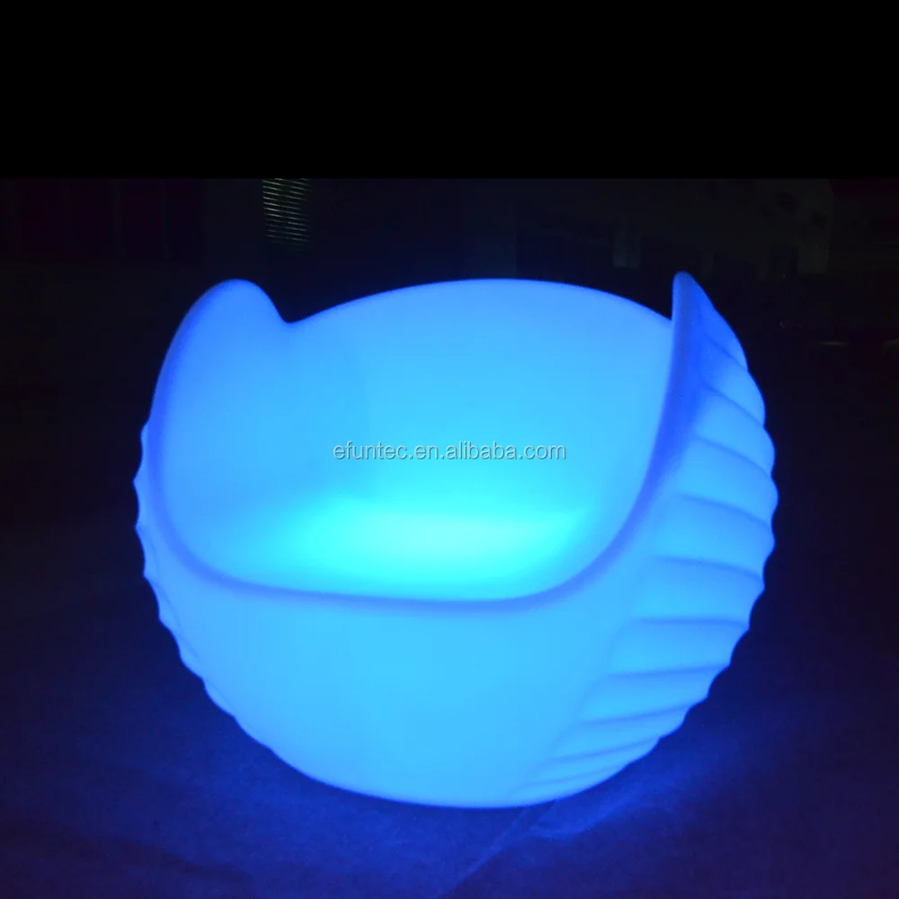 New 2021 Modern Design Bar Furniture 16 Colors Changing Glowing Light Lounge Sofa Illuminated Single Furniture Led Sofa