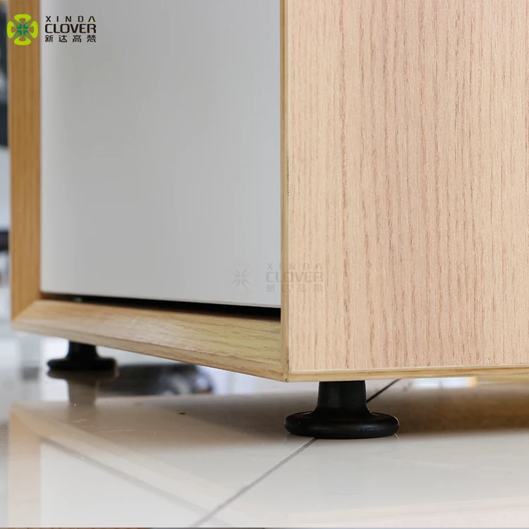 High Quality Modern No Handle Design Under Desk 3 Drawers Melamine Wooden Mobile Pedestal cabinet