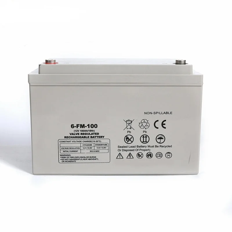 Maintenance free  18v 12v 100ah deep cycle solar battery