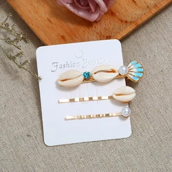 Модные заколки для волос с золотым жемчугом для женщин оптом N96173