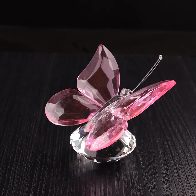 Wholesale wedding favor crystal butterfly figurine for decoration