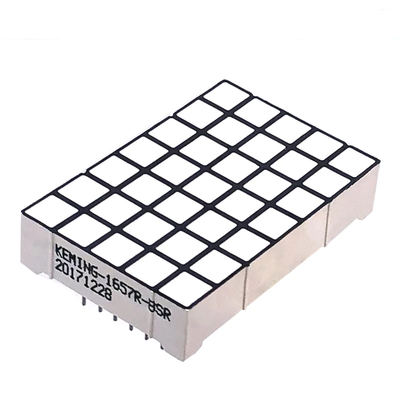 large square matrix 5x7 white 5*7 led dot matrix display