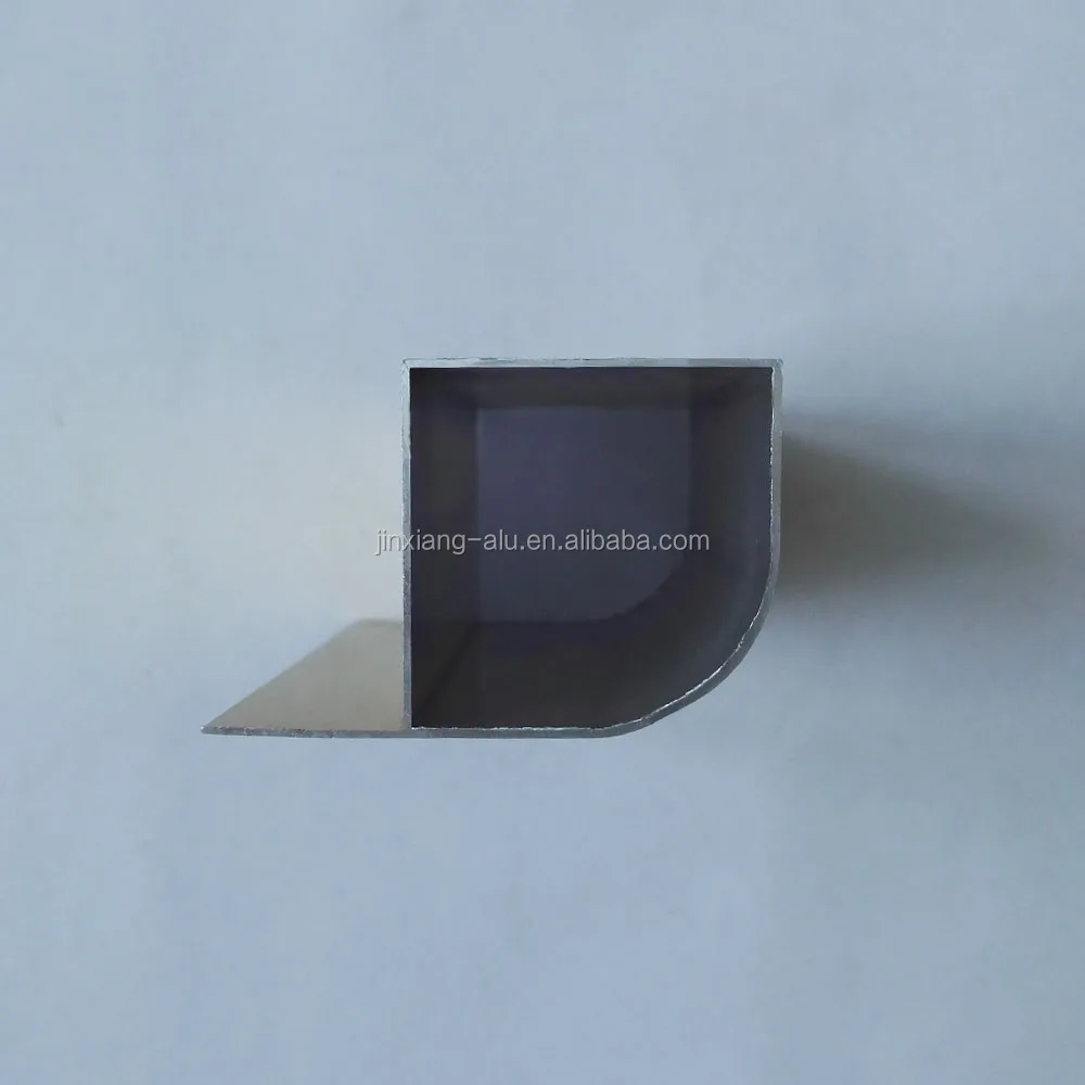 
6000 series Customize Alloy Extruded Aluminum quarter round tube profiles Mechanical polished golden for windows and doors frame 