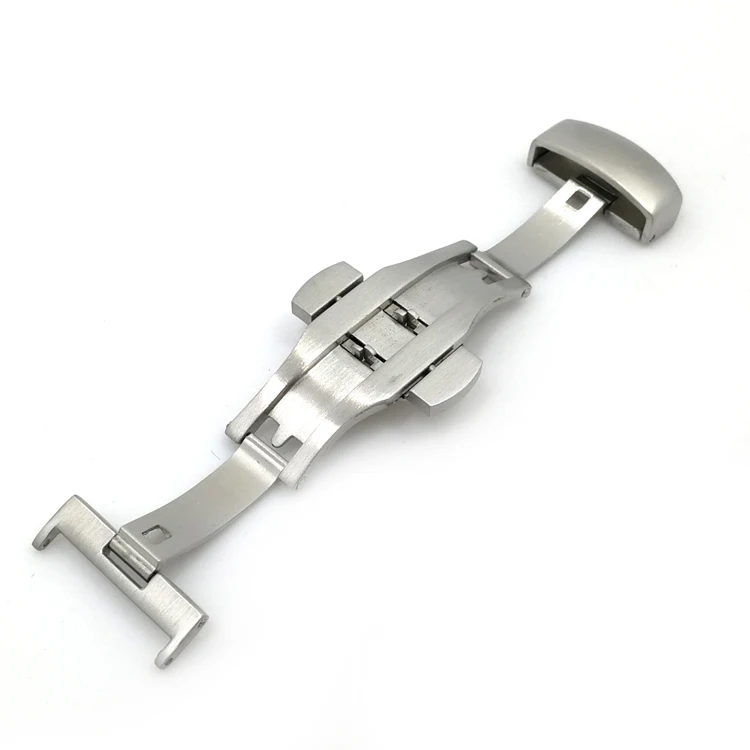 brushing watch buckle butterfly for leather watch strap watch band