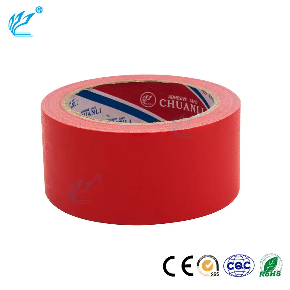 ChuanLi Custom waterproof adhesive carpet black duct tape self adhesive  cloth duct tape 50m wholesale
