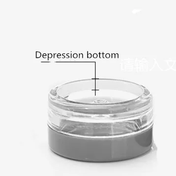 
Wholesale 3g/ml round clear plastic sample ps jar box 10pc/ pack 