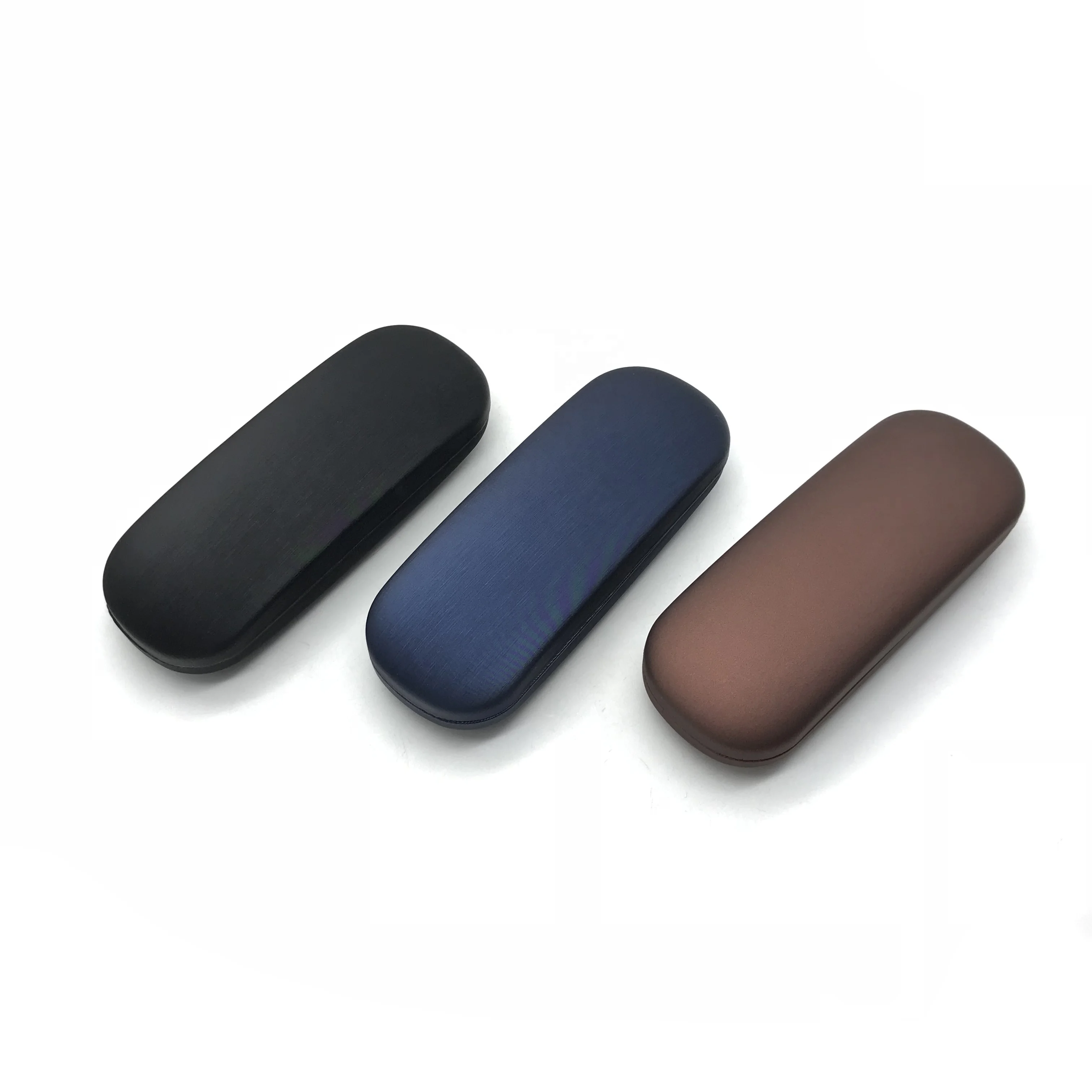 wholesale PU leather personalized hard metal glasses Case