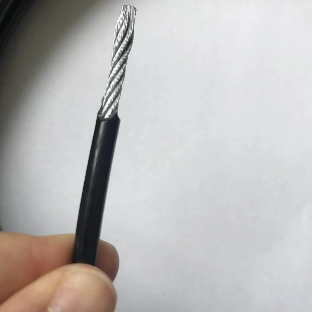 Black color PU Coated Galvanized Steel Wire Rope Cable 7*19-3.18-5.0mm