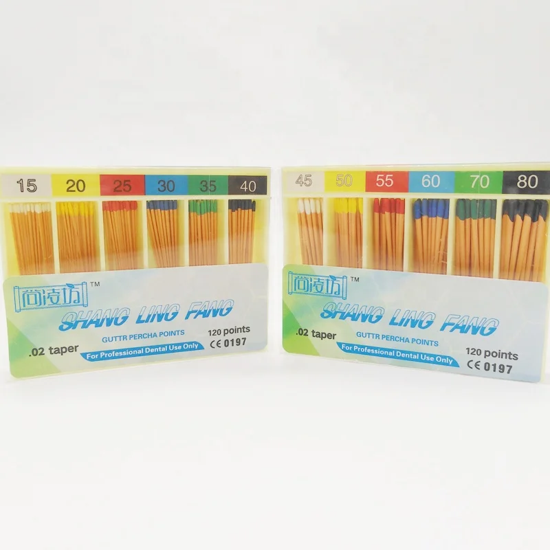 Сертификат CE, стоматологический конус GP Gutta Percha Points 0,06