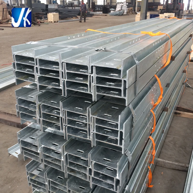
hot dip galvanized slotted steel beam for retaining wall 