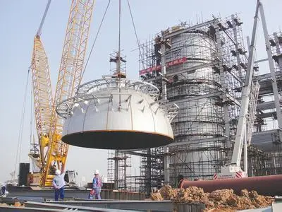 Compound Material Large Diameter Carbon Steel Dished Heads elliptical head used for nuclear power