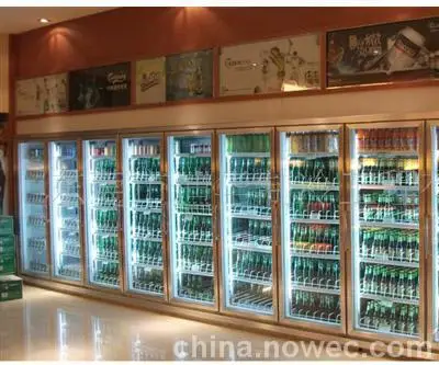 Three Glass Door Display Fridge for Drink