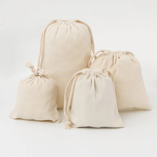 Buffet Birthday Personalized Cotton Favor Bags for Candy