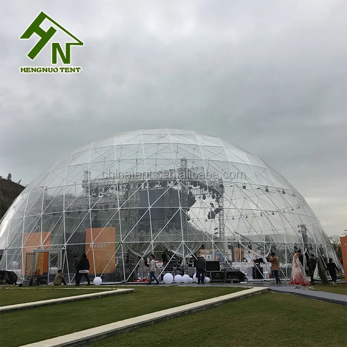 Modern wind-resistant and anti-seismic prefab geodesic dome for sale