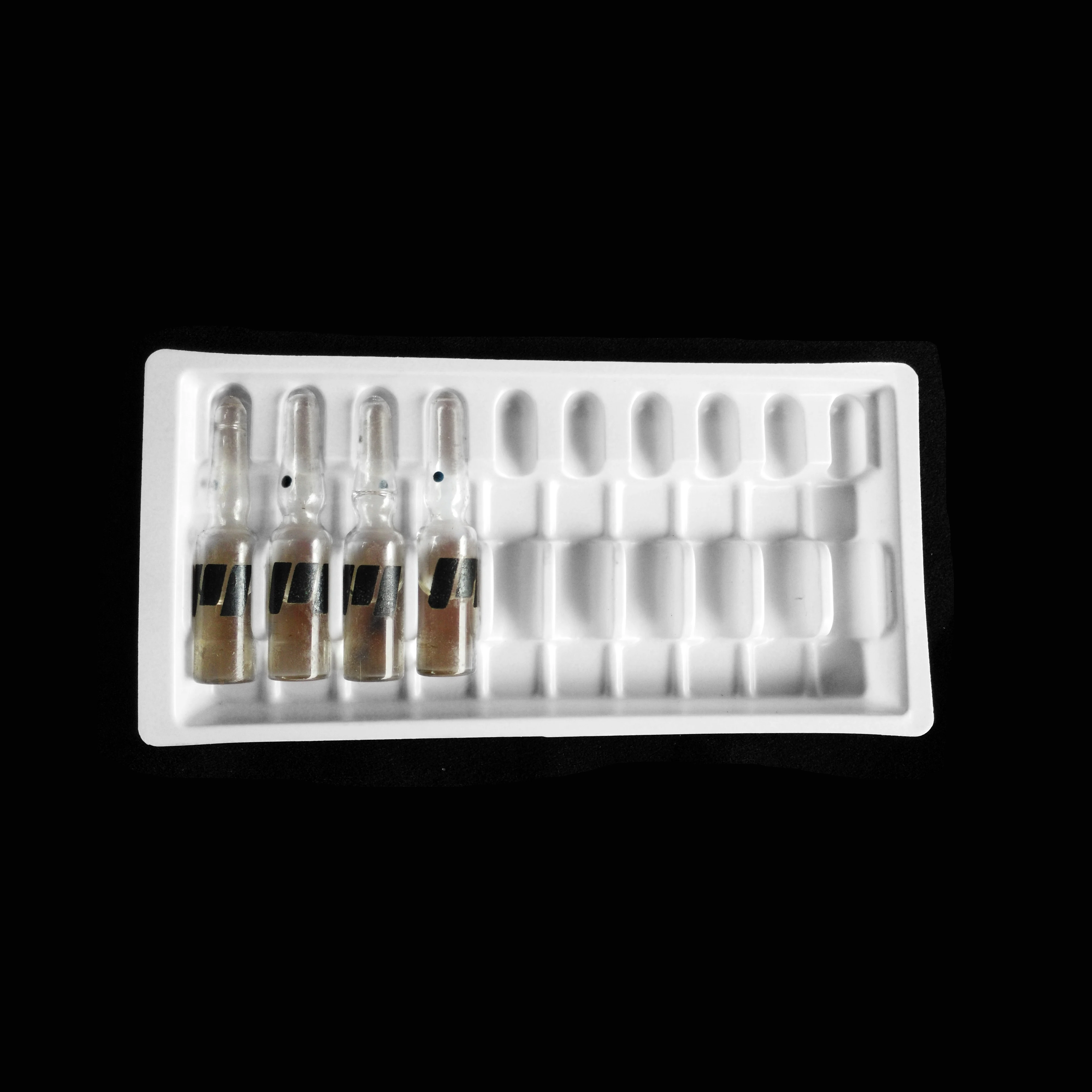 High Quality Plastic Ampoules tray1ml 2ml 5ml 10ml Plastic Clear Blister packaging Vials blister tray box