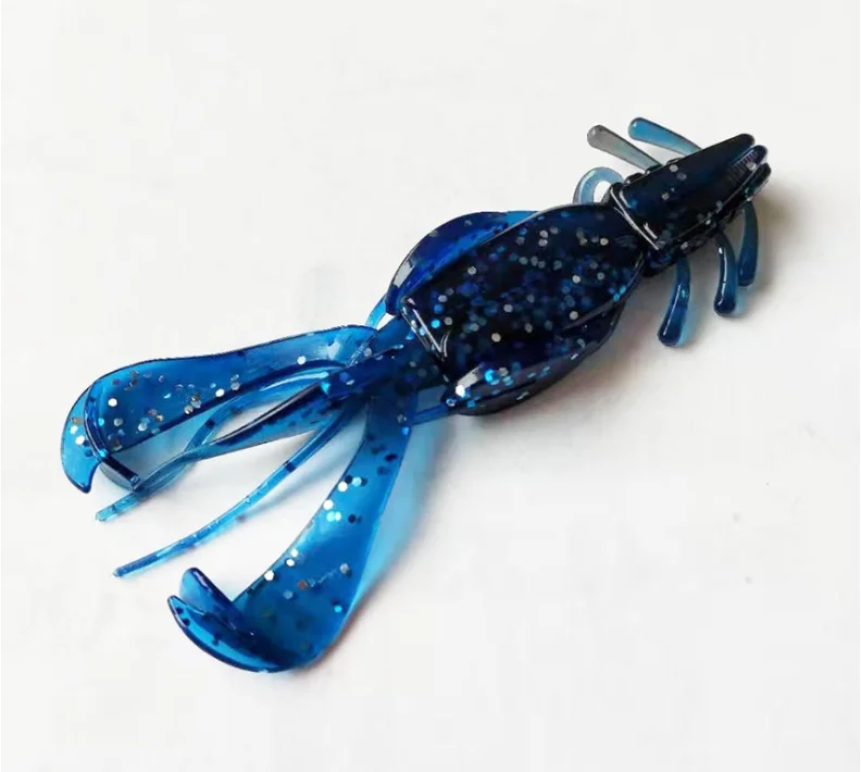 TAKEDO YJ01 Silicone 10cm 10g Soft Shrimp Crayfish Fishing Trolling Trout Plastic Soft Lure